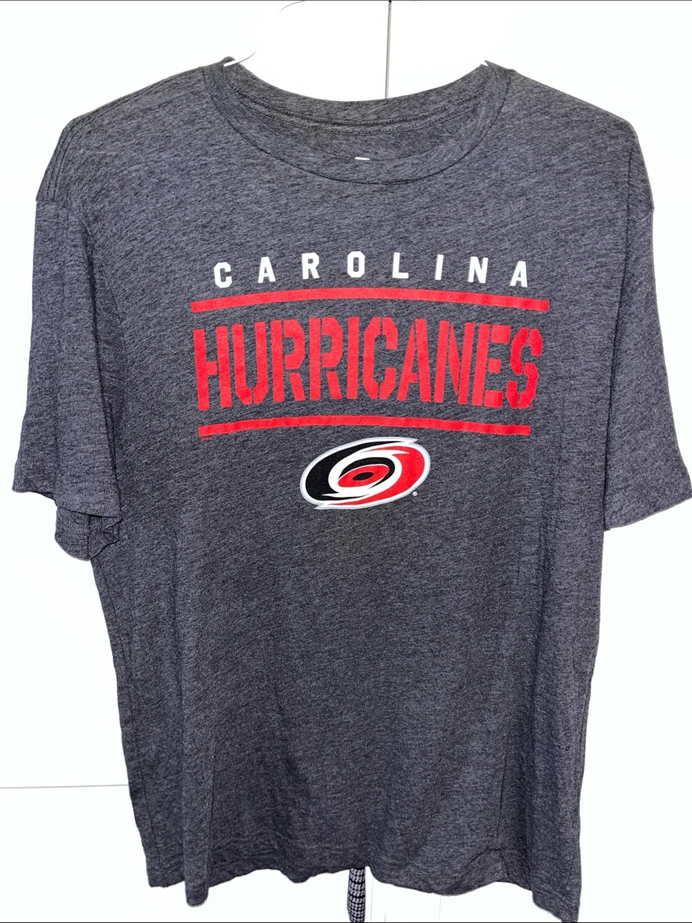 Soft Poly Cotton Carolina Hurricanes t shirt L Dark Gray